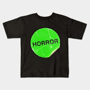 Horror VHS sticker Kids T-Shirt